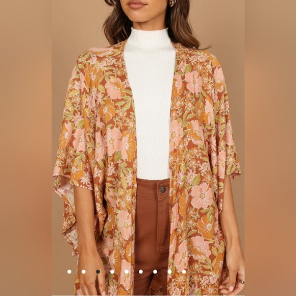 Kimono-pink floral "Mishka" - Picture 6 of 10